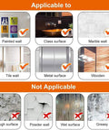 Surfaces applicable and not for 16 Piece No Slip Rug Pad Grippers For Hardwood Floors And Tile Reusable And Washable Double Sided Carpet Tape