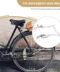 Adjustable Dual Leg Bike Kickstand With Non Slip Feet for Quick Release Tires attached to black bicycle