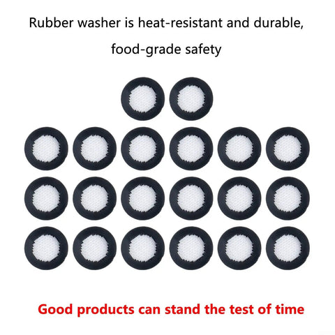 Get Your Garden Hose Sealing Fix With 20 Heavy Duty Rubber Washer O Rings And Filter Screens For Shower Heads Plus Faucets To Stop Leaks Fast At 3/4 Inch Fittings And Keep Debris Out The Black Repair Kit Is A Total Game Changer For Your Home Plumbing, 20 black rubber washer screens