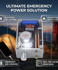 Hand Crank Generator With Adjustable Cob Led Light Portable Usb Charger For Emergency Prep, showcasing USB charging and adjustable light features.