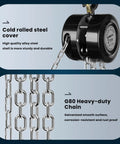 2 Ton Hand Chain Hoist With 4400 Lbs Capacity 10 Foot Lift Manual Chain Block With Upgraded G80 Galvanized Chain Alloy Steel