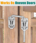 Sliding Glass Door Lock For Patios And Doors Kid Safe Lock And Loop Latch Flexible Install For Uneven Doors Hardened Steel Construction
