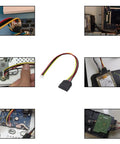 4Pack PH 2.0mm 4Pin to SATA15Pin Power Cable Adapter ITX Cord for Hard Drives 25cm SATA15Pin Female to 4Pin Female in use