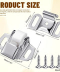 Mailbox Replacement Roller Catch Latch Kit With Screws Hardware DIY Friendly Easy Install Durable Roller Wheel Spring Door Catch