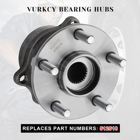 Beefed-Up Rear Wheel Hub Assembly For Subaru AWD Cars - 5 Lug - Replaces 512518 with visible flange and ABS encoder.