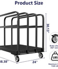 Heavy Duty Panel Push Cart Builds Tough Converts To A Flatbed Dolly Hauls 1500 Pounds Of Lumber Plywood And Bulky Gear Without The Sweat For Any Real Life Worksite, measuring 38.38x24x30.13 inches.