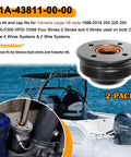 Replacement Tilt Cap Gland With Seals For V6 3.3L End Cap Tilt Cylinder 200 225 250 300 HP Outboard Motors 2 Pack
