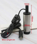 Heavy Duty Dc 12v Electric Submersible Water Transfer Pump For Diesel Gasoline Oil Fluids 38 Mm Stainless Steel Body cable and dimensions