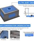 Undermount Kitchen Sink In Brushed Stainless Steel 18 Gauge T304 Handmade Single Bowl With Drain Strainer 20 Inch L By 16 Inch W By 9 Inch D Fits Three And A Half Inch Garbage Disposal Opening Built To Last, featuring ultra-quiet design with noise reduction pads and anti-condensation undercoating.