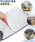 Two Roll Gray Duct Insulation Wrap With Thermal Foil Backing For HVAC Vents And Air Ducts 12 Inch Wide 20 Feet Long for wall, pipe, and outdoor insulation.
