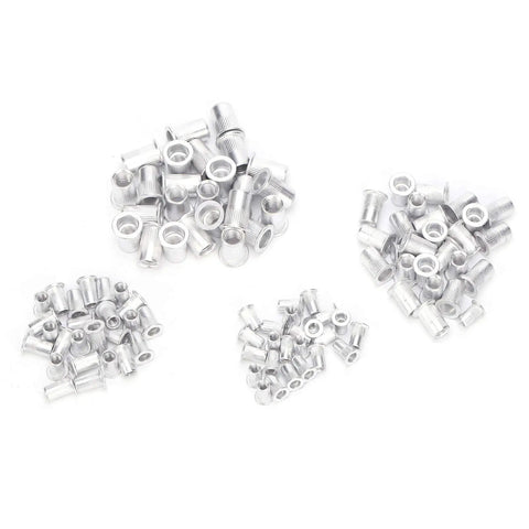 Rocksolid Hand Rivnut Tool Kit With 100 Pcs Blind Riveting Set Of Aluminum M4 M5 M6 M8 Hardware For Durable Fixes On Any Project, assorted aluminum rivnuts