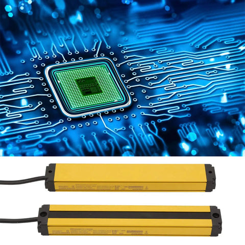 4 Beam Safety Light Curtain Sensor Switch For Industrial Security, Built Tough With Aluminum Alloy Housing, IP65 Rated