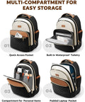 Women Lightweight Rolling Backpack With Wheels For Travel And Work Water Resistant Underseat Carry On Luggage Showing Compartments