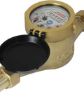 Three Quarter Inch Water Meter Lead Free Brass NSF Certified Multi Jet Gallons Horizontal Installation, corrosion-resistant body