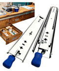 Built Like A Tank 53Mm Heavy Duty Full Extension Ball Bearing Drawer Slides With Lock In Lock Out shown with smooth guide rails.