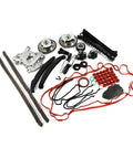 Kick Your Engine Into High Gear With This Heavy Duty Timing Chain Cam Phaser Solenoid Oil Pump Kit For 2004-2008 Lincoln 5.4L V8 That Fixes Slow Starts And Rough Idles Without Breaking The Bank, timing kit parts laid out