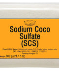 Premium Sodium Coco Sulfate SCS Fine Granules Anionic Foaming Surfactant For DIY Friendly Homemade Solid Shampoo Bars And Foamy Body Soap Hair Care With Bubbly Lather 600 g 21.17 oz white granules in zip bag