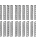 20Pcs Beefy Galvanized Steel Flat Bracket Mending Plate For Heavy Duty DIY Frames Straight Brace Rust Resistant