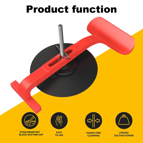 Six Pack Suction Cup Clamps For Windshield Repair And Gluing Convertible Glass Panels ABS Rubber Construction Secure Trims