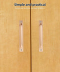 Two Pack Aluminum Door Handle Pulls With Ergonomic Design And 128mm Hole Spacing on wooden doors, Sleek Black Barn Door Handles for gates