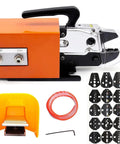 UILMLIO Pneumatic Crimping Tool Air Powered Wire Terminal Machine Foot Operated Alloy Steel Dies with additional tools and dies