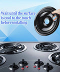 Electric Stove Drip Pan Set 8 Inch And 6 Inch Replacement Bowls WB31M19 WB31M20 2 Pack Black installation instruction