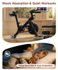 Heavy Duty Spin Bike Leveling Foot Pads 4 Pack With 3 8 Inch Stainless Steel Screws, rubber pads under indoor spin bike for stability.