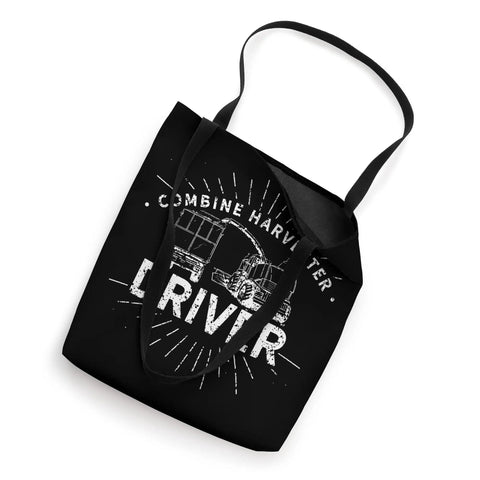 Combine Harvester Driver Tote Bag For Farmers And Harvest Lovers 16x16 Inch Cotton Carryall with graphic design