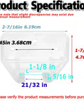Image showing dimensions of 12 Piece Plastic Drawer Guides With Mounting Screws, Center Mount Glide Rails for easy installation.