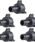 Half Inch Expansion FNPT Swivel PEX Adapter For PEX A Tubing Female NPSM Connector Pack Of Five Poly Plumbing Fittings UA526A7 Pro Grade Easy Install For High Temp And Pressure PEX Systems, five black 1/2 inch adapters