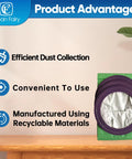 Image showing features of 10 Pack Vacuum Bags For ProTeam CoachVac MegaVac And Super CoachVac, highlighting efficiency and convenience.