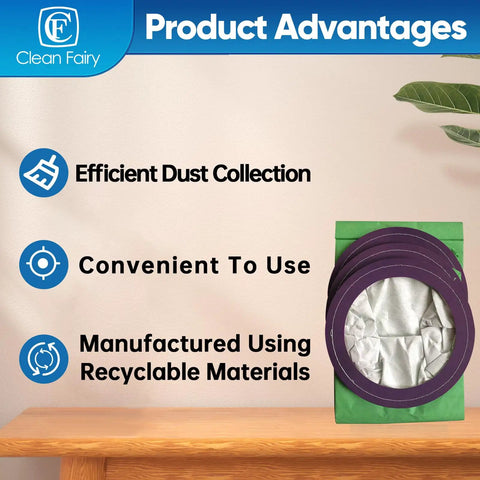 Image showing features of 10 Pack Vacuum Bags For ProTeam CoachVac MegaVac And Super CoachVac, highlighting efficiency and convenience.