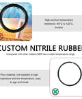 Custom nitrile rubber ring for Front And Rear Bumper Quick Release Clips Kit For Most Cars Universal Bumper Fasteners.
