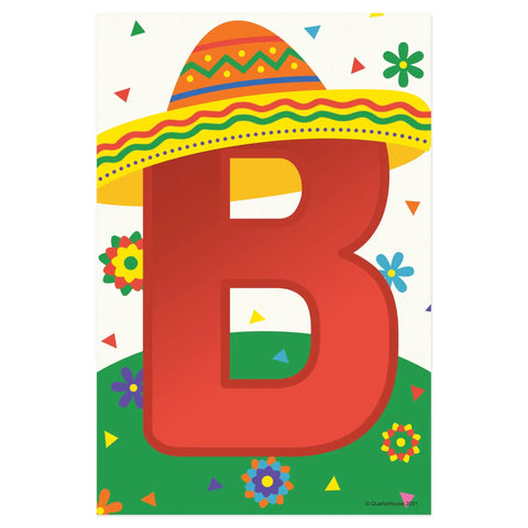 Bienvenidos Welcome Poster Set For Spanish Classrooms 11 Learning Posters 12 By 18 Inches Made In USA Satin Paper Durable Classroom Decor Must Have For K12 Teachers And Students - Poster "B"