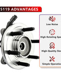 4WD Front Left Or Right Wheel Bearing And Hub Assembly Replacement Suspension Kit For Ford F150 2009 2010 with features