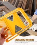 Heavy Duty Table Saw Featherboard Set For Serious Woodworkers Killer Kickback Prevention Clamp Bright Yellow Fence Grip Accessory in hand