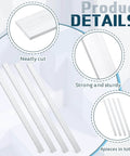 Four Piece Pack Of 304 Stainless Steel Flat Bar Rectangular Bars, 0.125 Inch Thick, 0.78 Inch Wide, 12 Inch Long, Ideal For Kitchen DIY Crafts And Metalworking For DIYers, MorningRo.
