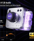Portable Guitar Audio Interface 24Bit 96kHz USB C Gear With Instrument Gain, Headphone Out And Loopback for Hi-Fi Audio