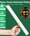 Cord Hider Kit 110 Inch Self Adhesive Wall Cable Covers for Wires Paintable and Easy Install DIY Friendly flame retardant test