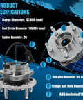 Front Wheel Bearing Hub Assembly With ABS For Chevy Cobalt HHR Malibu Pontiac G6 Saturn Aura 5 Lug Drop In Replacement