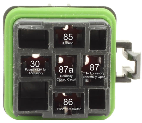 Weatherproof Automotive Relay Kit With 50 Amp Normally Open And 30 Amp Normally Closed Relays, Sealed Vibration Resistant Socket