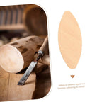 100 Pack Hella Strong Beech Wood Joiner Biscuits For Heavy Duty Woodworking and Furniture Assembly viewed with a woodworking tool.