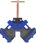 Beefy Heavy Duty Cast Iron Welding Clamp Jig with Two Axis 90 Degree Right Angle Centering Fixture for Wood Miter Projects