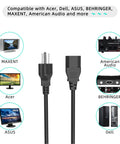 Universal AC Power Cord For Korg Pro Arranger X3R Music Workstation Rack Mount Module 100V 240V FCC Certified compatible devices