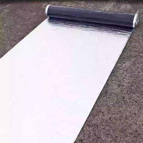 Self Adhesive Weather Stripping And Sealing Tape For Roofs Pipes Boats Aluminum Foil Waterproof Heat Resistant Fire Retardant Quick Fix Repair Tape 0.1x10m 0.3x32.8ft