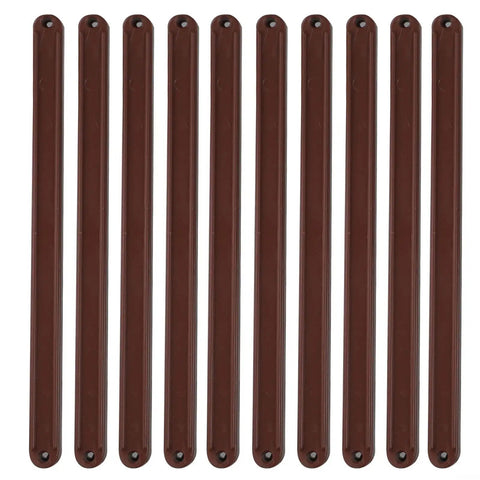 Plastic Drawer Slides Quiet Smooth Cabinet Runners Replacement Kit For Home Kitchen Furniture 10 Pack Durable Tracks Brown