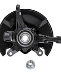 Front view of Front Wheel Hub Bearing And Steering Knuckle Assembly Kit For 2006 2011 Honda Civic with mounting holes and bearing.