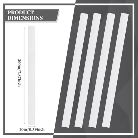 Pro Grade Twenty Pack Reflective Tachometer Tape Strips For Optical And Laser Tachometers, 10 X 200 Mm, product dimensions