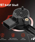 6 Pin Brake Pedal Position Sensor Stop Light Switch Fits Chevrolet Blazer 2019 To 2023 Impala 2013 2014 2016 Traverse 2013 To 2023 And Buick Enclave 2013 To 2023 Requires Software Calibration After Install Not For 3 Pin, black PBT BASF shell
