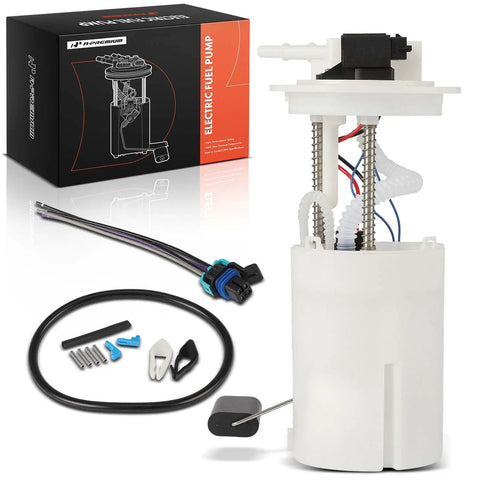Heavy Duty High Flow Electric Fuel Pump Module Assembly With Pressure Sensor For Saturn L100 L200 L300 LW200, includes wiring and fittings.